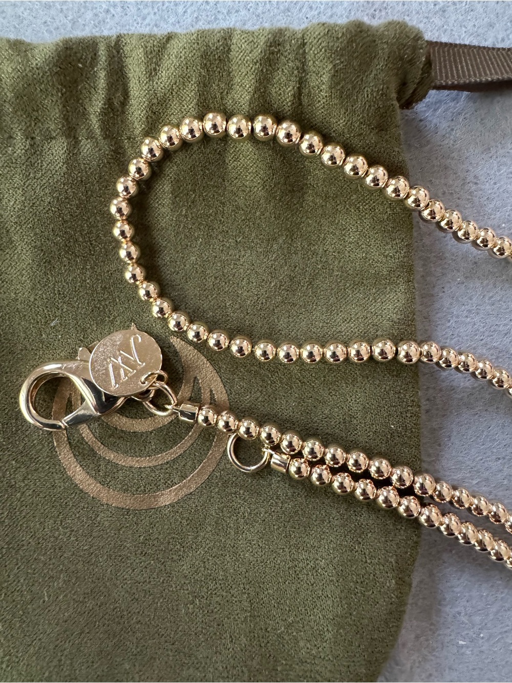 Jane Winn
Gold Beaded Necklace -
Double wrap or Single Loop
Total 32” length - Picture 4 of 6